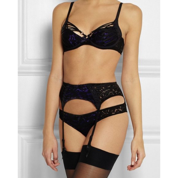 3 pc set Agent Provocateur Rudy 34C bra, garter & brief S - Picture 8 of 9